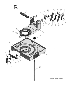 Fig-2 Diagram and Parts List for 414203K  Jet Table Saw
