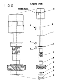 Fig-2 Diagram and Parts List for 354030  Jet Drill Press
