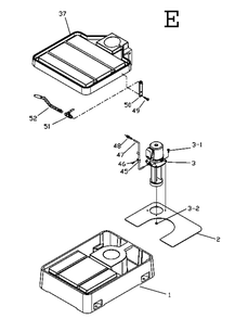 Fig-5 Diagram and Parts List for 354210  Jet Drill Press
