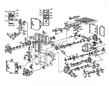 Fig-0 Diagram and Parts List for 414482  Jet Table Saw