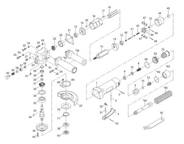 Fig-0 Diagram and Parts List for AG-4S 526340 Jet Grinder