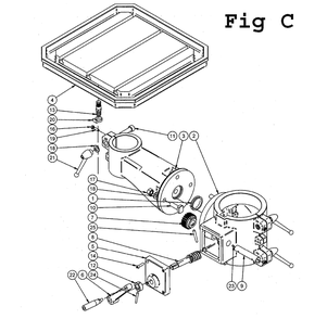 Fig-5 Diagram and Parts List for J-2350 354052 Jet Drill Press