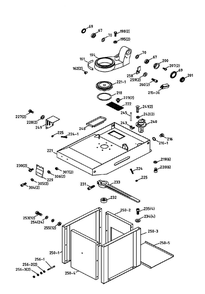 Fig-2 Diagram and Parts List for 414464  Jet Table Saw