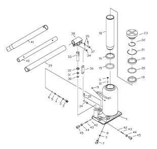 Page 1 Diagram and Parts List for 655556  Jet Jack