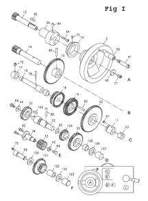 Fig-9 Diagram and Parts List for GHB-1340A 321103 Jet Lathe