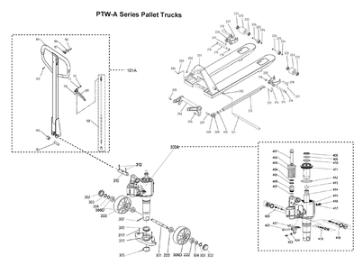 Fig-0 Diagram and Parts List for 141170  Jet Hand Truck & Dolly