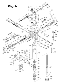 Fig-1 Diagram and Parts List for 698086  Jet Mill
