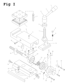 Fig-9 Diagram and Parts List for GH-1340W-1 321126 Jet Lathe
