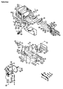 Fig-0 Diagram and Parts List for 707000  Jet Table Saw