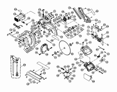 Fig-0 Diagram and Parts List for 707120  Jet Table Saw