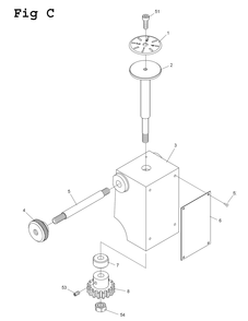Fig-7 Diagram and Parts List for EGH-1740 892509 Jet Lathe