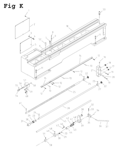 Fig-11 Diagram and Parts List for GH-1340W-1 321126 Jet Lathe