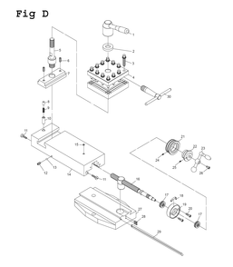 Fig-8 Diagram and Parts List for EGH-1740 892509 Jet Lathe