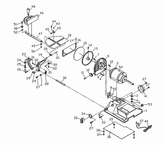Fig-0 Diagram and Parts List for 708597K  Jet Sander Grinder