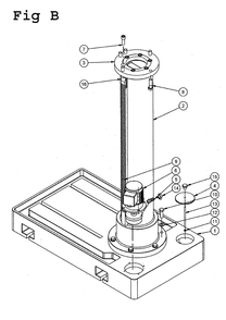 Fig-10 Diagram and Parts List for J-2350 354052 Jet Drill Press