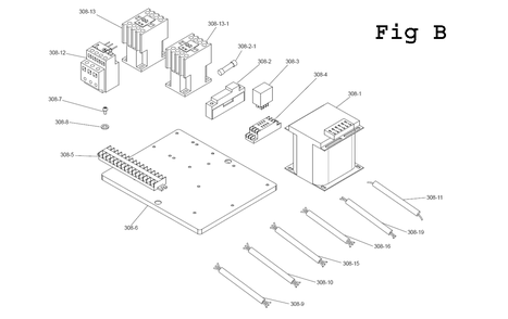 Fig-2 Diagram and Parts List for EHB-1018V 891060 Jet Table Saw