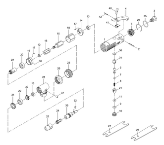 Fig-0 Diagram and Parts List for 505403  Jet Grinder