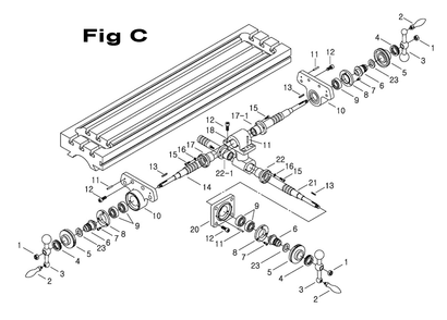 Fig-1 Diagram and Parts List for 698055  Jet Mill