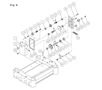 Fig-1 Diagram and Parts List for JWP-15HH 708543 Jet Planer Jointer