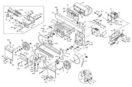 Fig-2 Diagram and Parts List for 414477  Jet Table Saw