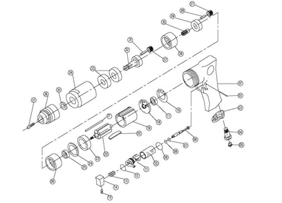 Page 1 Diagram and Parts List for JSM-704A  Jet Drill
