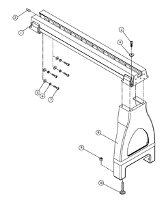 Page 1 Diagram and Parts List for 708347  Jet Lathe