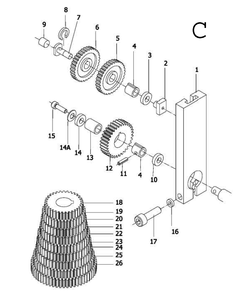 Fig-3 Diagram and Parts List for 321376  Jet Lathe