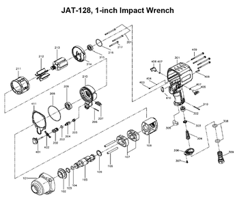 Fig-0 Diagram and Parts List for 505128  Jet Wrench