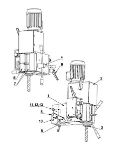 Fig-0 Diagram and Parts List for J-A2608M-PF4 354031 Jet Drill Press