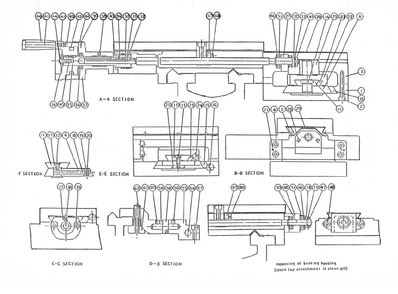 Fig-1 Diagram and Parts List for 321442  Jet Lathe