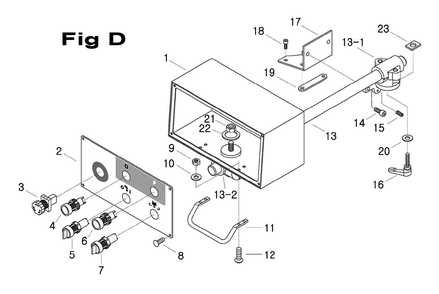Fig-5 Diagram and Parts List for 698086  Jet Mill