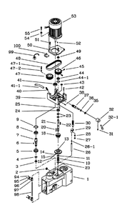Fig-0 Diagram and Parts List for 354210  Jet Drill Press