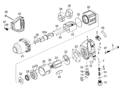Fig-0 Diagram and Parts List for 505200  Jet Wrench