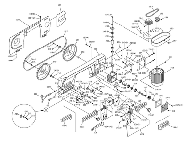 Fig-1 Diagram and Parts List for 414559  Jet Table Saw