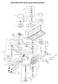 Fig-1 Diagram and Parts List for 354250  Jet Drill Press