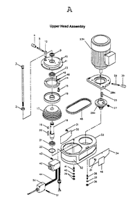 Part Location Diagram of VM-M25C Jet Motor