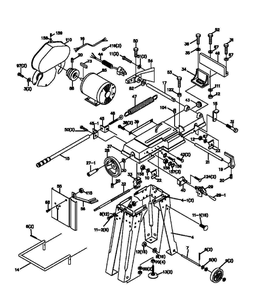 Fig-1 Diagram and Parts List for 414458  Jet Table Saw
