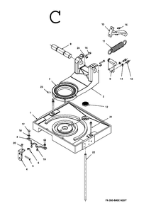 Fig-3 Diagram and Parts List for 414217K  Jet Table Saw