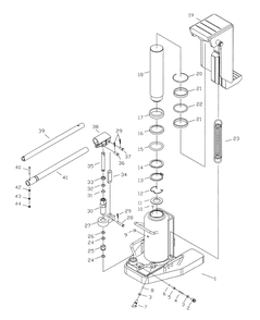 Fig-0 Diagram and Parts List for JTJ-5ST 454505 Jet Hand Truck & Dolly