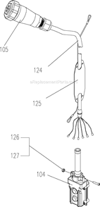 Control Panel Assembly Diagram and Parts List for 5SS-1C-15  Jet Hoist & Winch