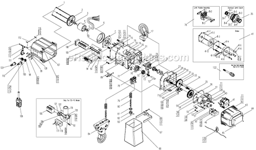 Part Location Diagram of JT9-3SS-3C-061 Jet HINGE PLATE