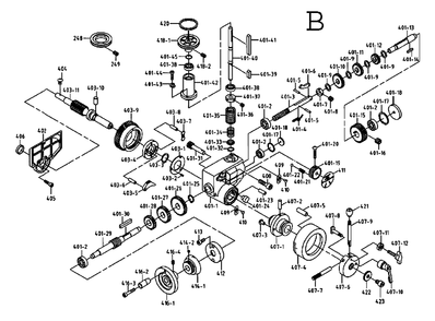 Fig-2 Diagram and Parts List for 350018  Jet Mill