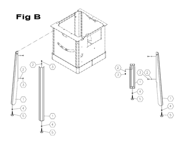 Fig-4 Diagram and Parts List for 725007K  Jet Table Saw
