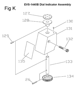 Fig-17 Diagram and Parts List for 311450  Jet Lathe