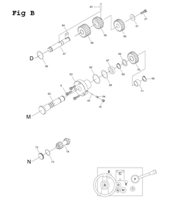 Part Location Diagram of JT9-EBL1236VS-C59 Jet GEAR