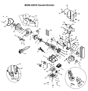 Fig-0 Diagram and Parts List for 577436  Jet Sander Grinder