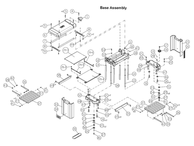 Fig-0 Diagram and Parts List for 722130  Jet Planer Jointer