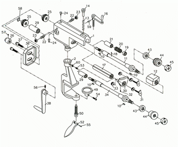 Page 1 Diagram and Parts List for 754022  Jet Workbench