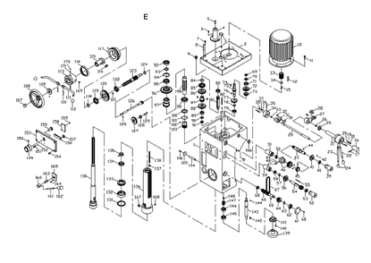 Fig-5 Diagram and Parts List for 320037  Jet Drill Press