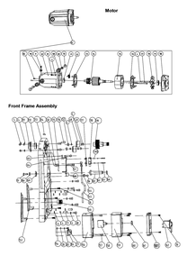 Fig-2 Diagram and Parts List for 707400  Jet Planer Jointer